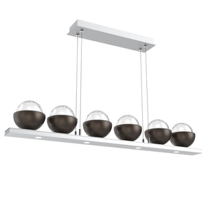 Hammerton Studio - PLB0093-0B-CS-C-CA1-L1-FB - LED Linear Suspension - Cabochon - Classic Silver