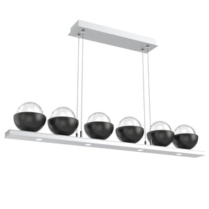 Hammerton Studio - PLB0093-0B-CS-C-CA1-L1-MB - LED Linear Suspension - Cabochon - Classic Silver