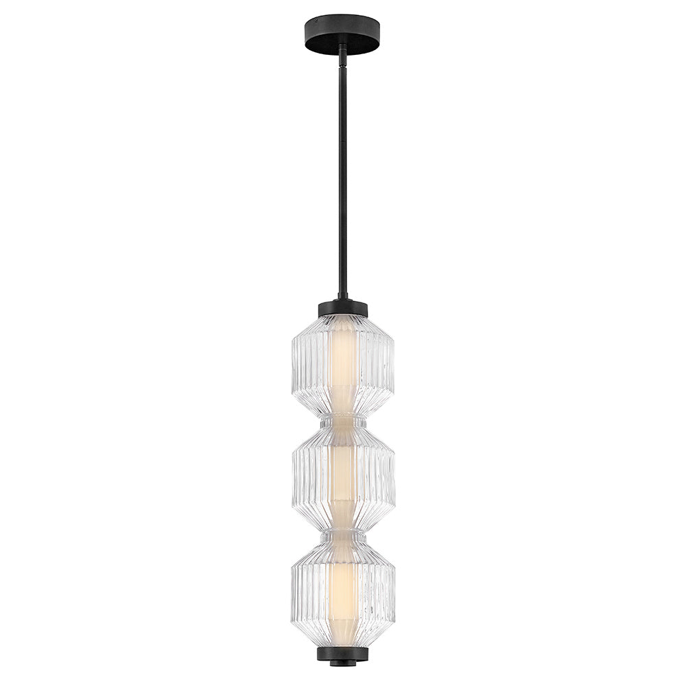 Fredrick Ramond - FR41467BK - LED Convertible Pendant - Reign - Black