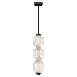 Fredrick Ramond - FR41467BK - LED Convertible Pendant - Reign - Black