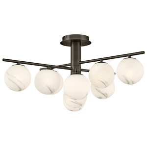 Fredrick Ramond - FR41903BX - LED Semi-Flush Mount - Selene - Black Oxide