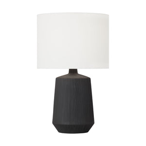 Visual Comfort Studio - HT1131RBC1 - One Light Table Lamp - Panola - Rough Black Ceramic