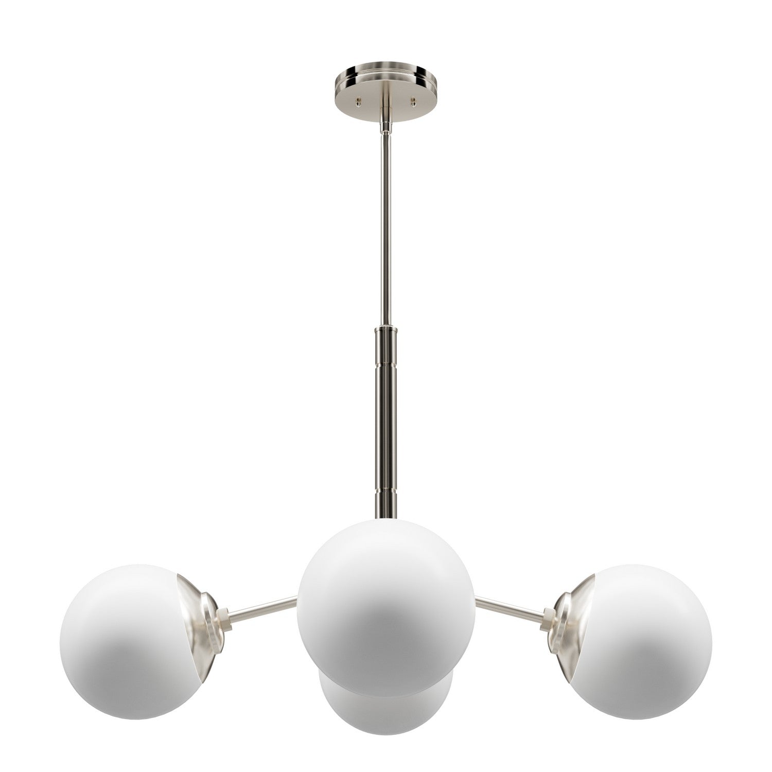 Hunter - 13210 - Four Light Chandelier - Hepburn - Brushed Nickel