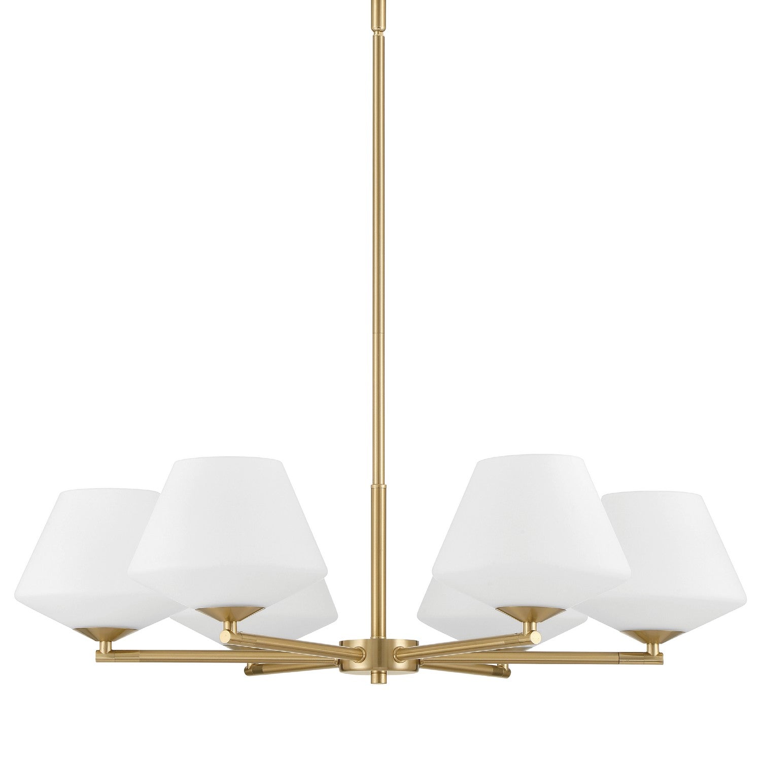 Hunter - 48097 - Six Light Chandelier - Celestial Valley - Alturas Gold