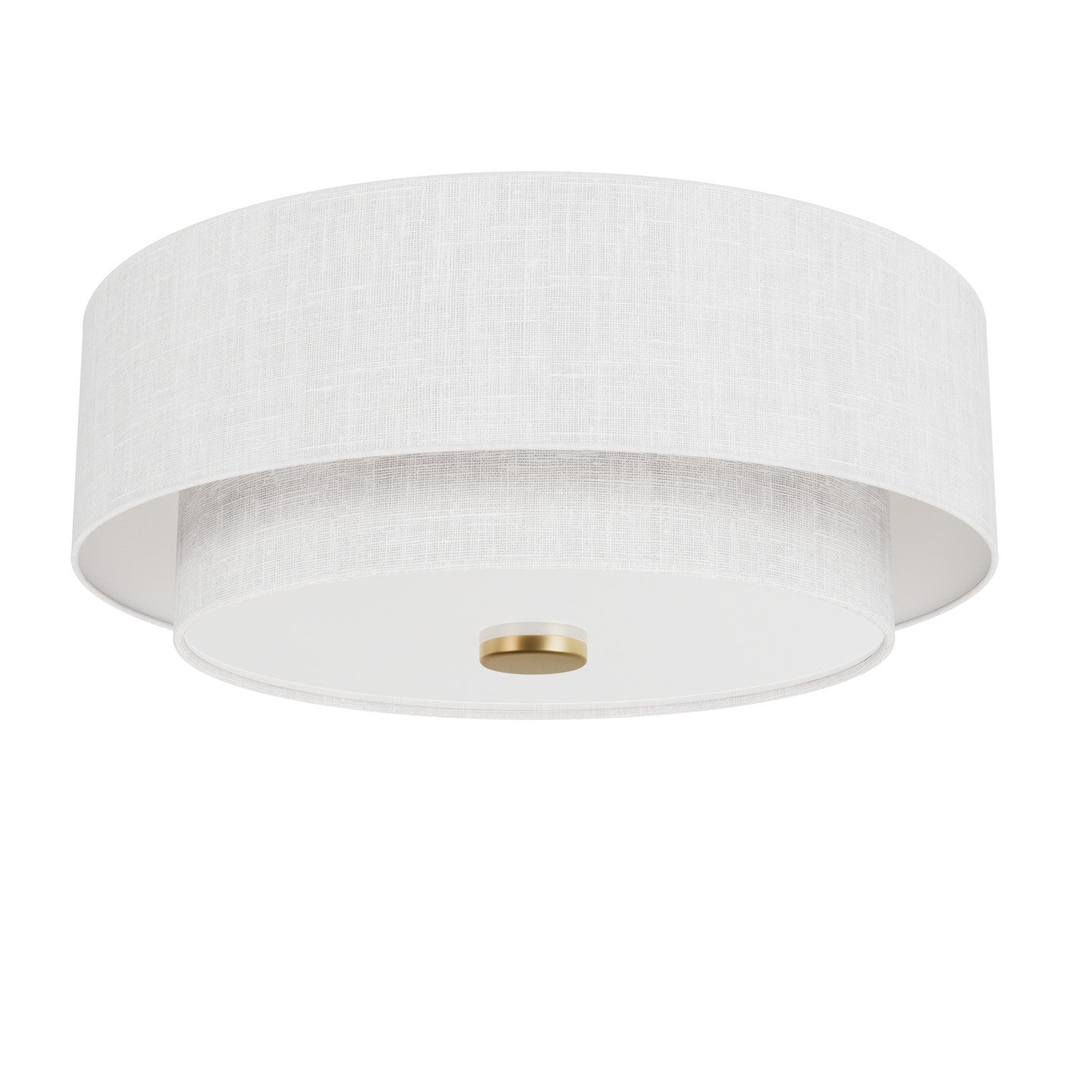 Hunter - 48122 - Two Light Flush Mount - Brookside - Luxe Gold