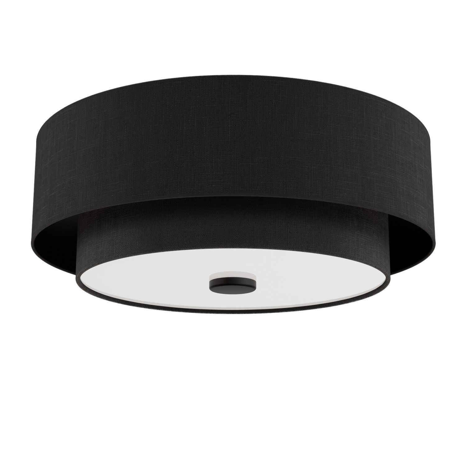 Hunter - 48123 - Two Light Flush Mount - Brookside - Matte Black