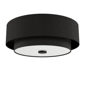 Hunter - 48123 - Two Light Flush Mount - Brookside - Matte Black