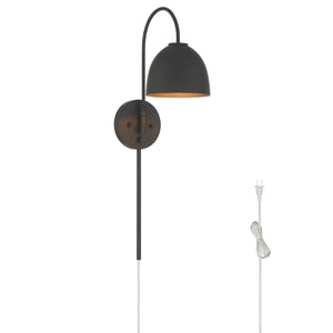 Hunter - 48176 - One Light Wall Sconce - Erling - Matte Black