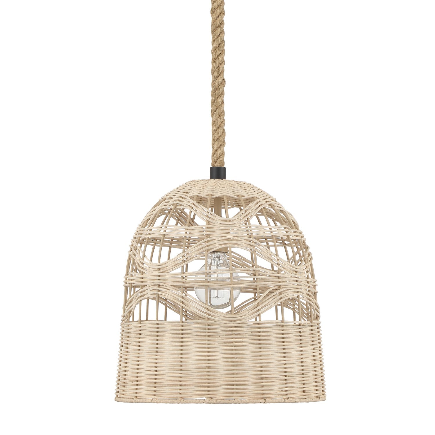 Hunter - 48200 - One Light Pendant - Baskel - Matte Black