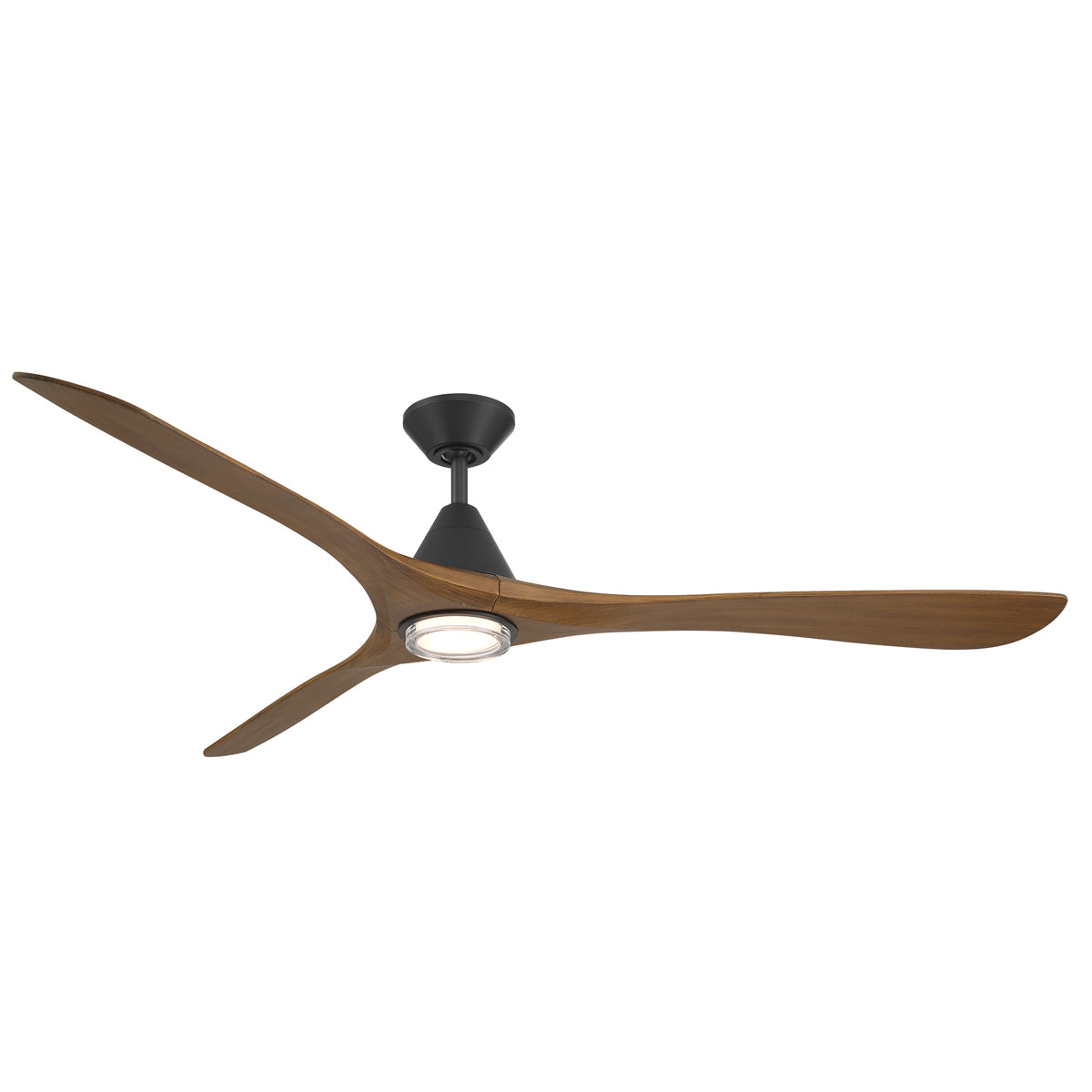 Modern Forms Fans - FR-D2504-72L-MB/DK - 72"Ceiling Fan - Carve - Matte Black/Distressed Koa