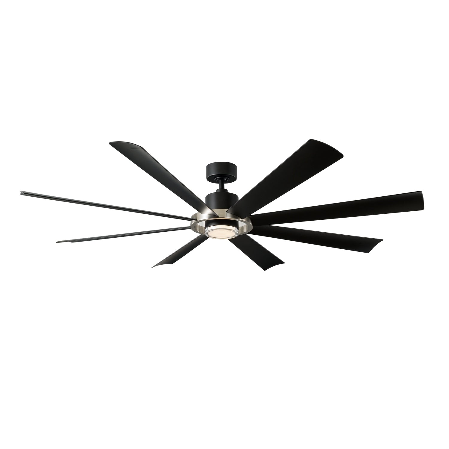 Modern Forms Fans - FR-W2303-72L27BNMB - 72"Ceiling Fan - Aura - Brushed Nickel/Matte Black