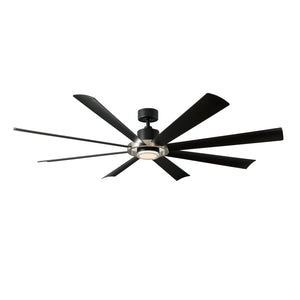 Modern Forms Fans - FR-W2303-72L35BNMB - 72"Ceiling Fan - Aura - Brushed Nickel/Matte Black
