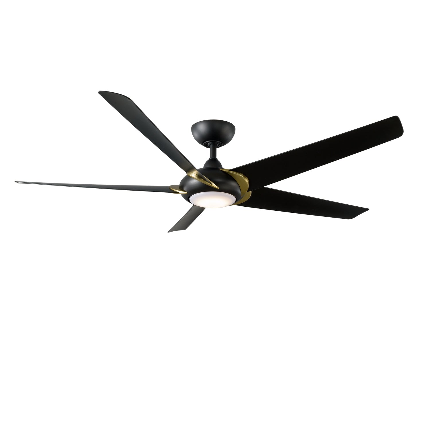 Modern Forms Fans - FR-W2304-62L35SBMB - 62"Ceiling Fan - Lucid - Soft Brass Arms/Matte Black