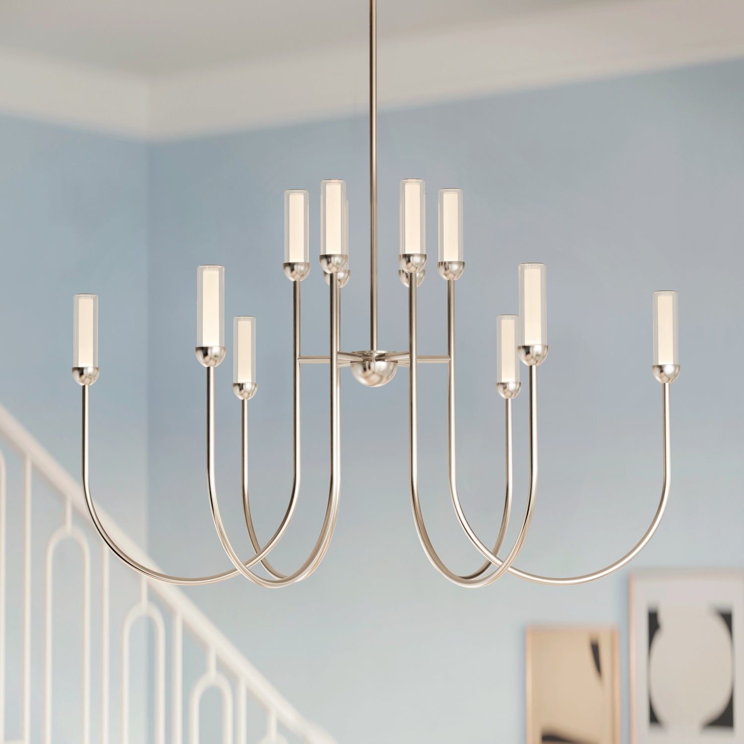 Kichler - 52759PNLED - LED Chandelier - Moraine - Polished Nickel