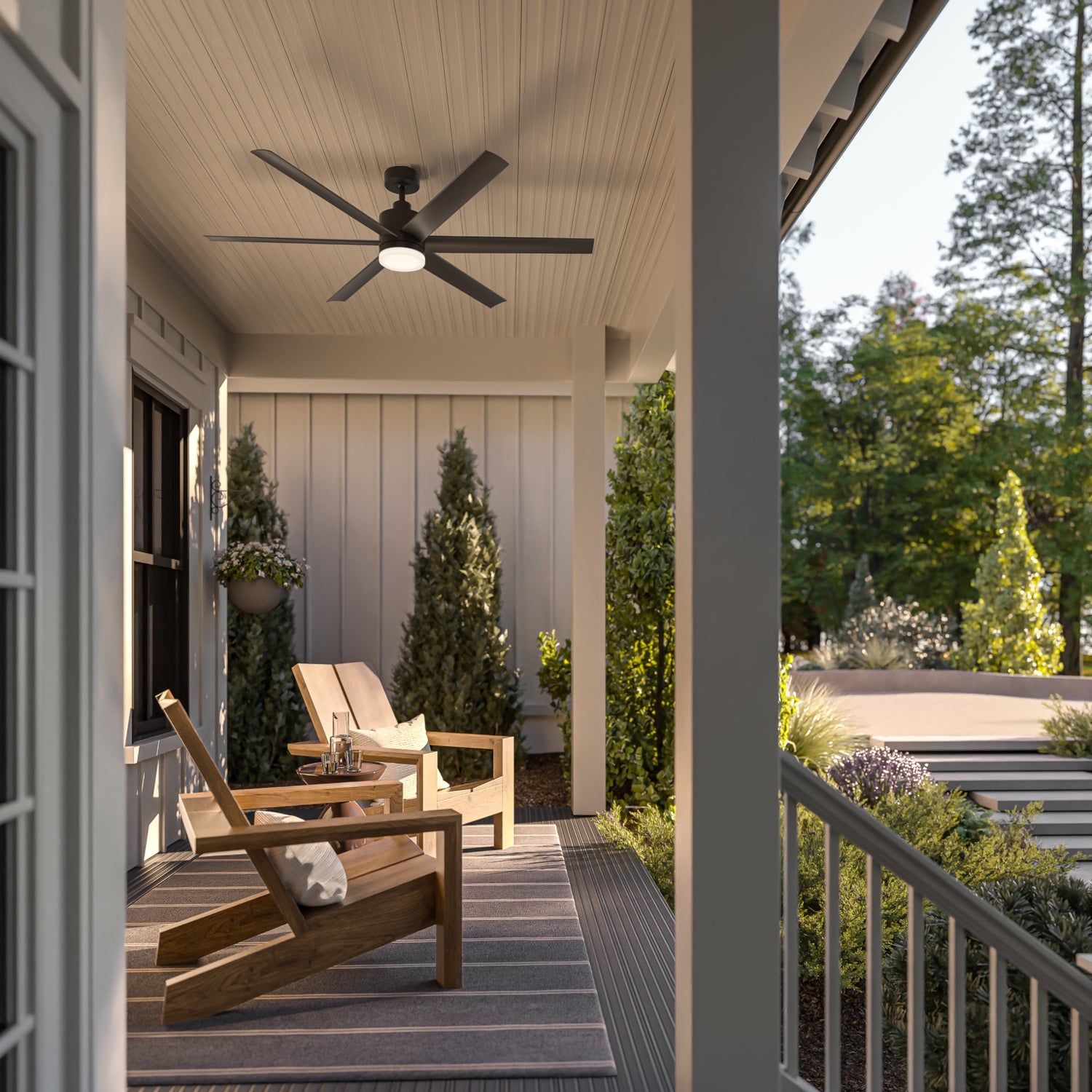 Kichler - 310765SBK - 65"Ceiling Fan - Loa - Satin Black