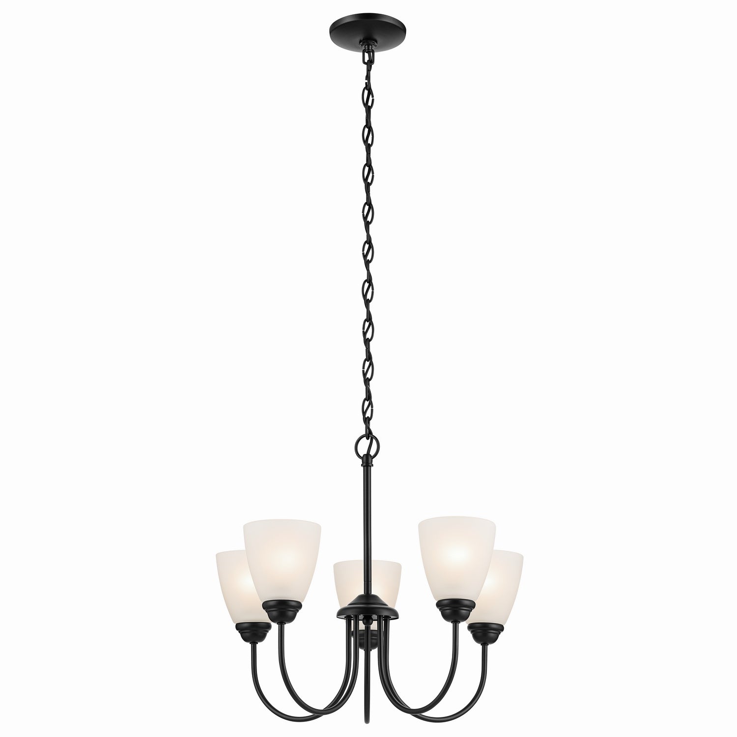 Kichler - 43638BK - Five Light Chandelier - Jolie - Black