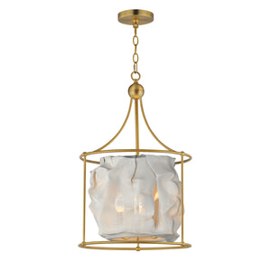 Studio M - SM42403WTNAB - Three Light Pendant - Shroud - Natural Aged Brass