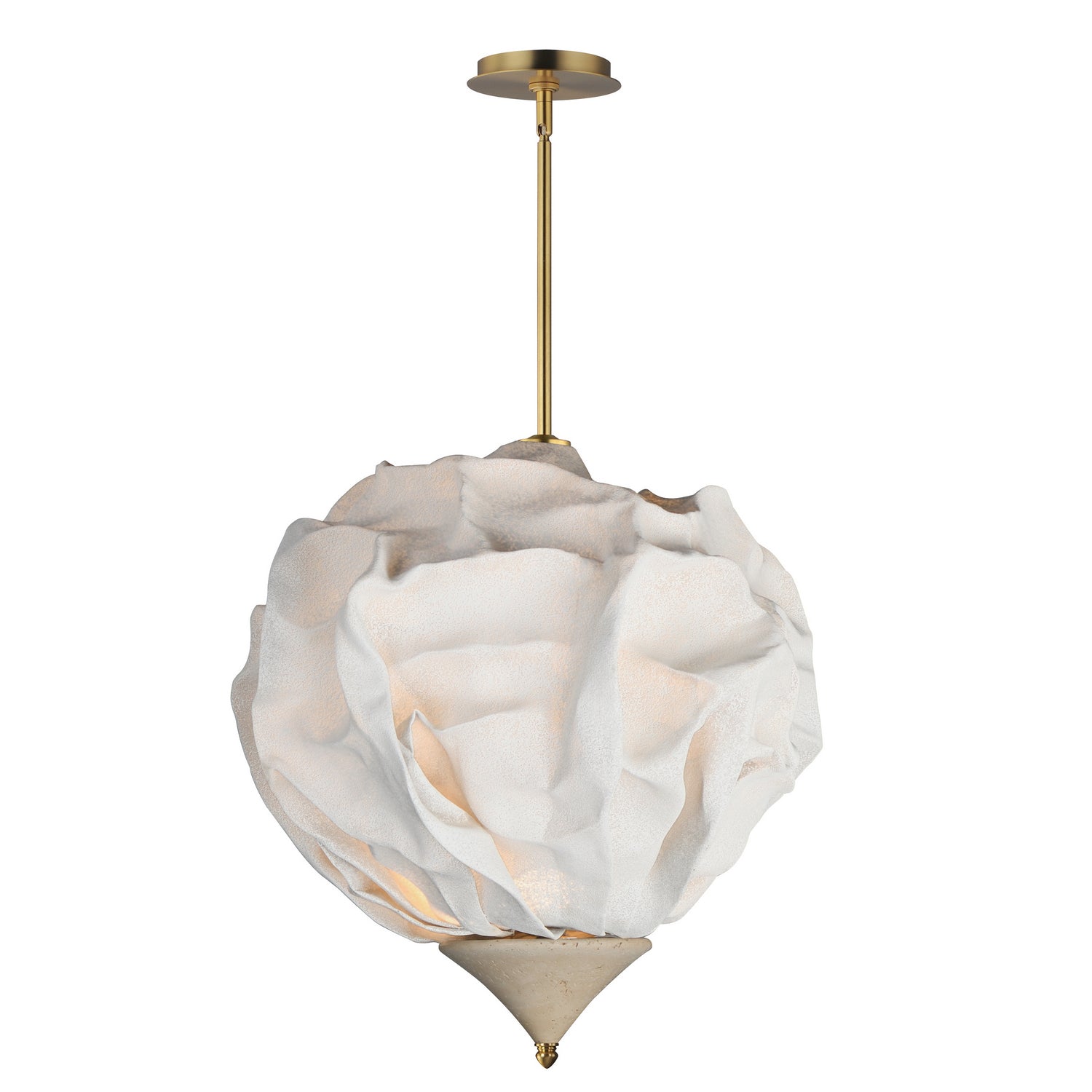 Studio M - SM42404WTNAB - LED Pendant - Shroud - Natural Aged Brass