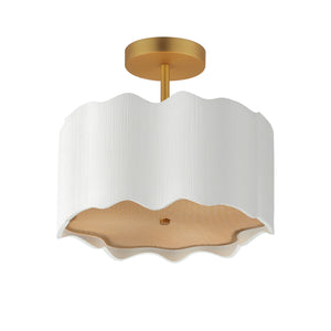 Studio M - SM73880WTGLD - LED Semi-Flush Mount - Curtain Call - White/Gold