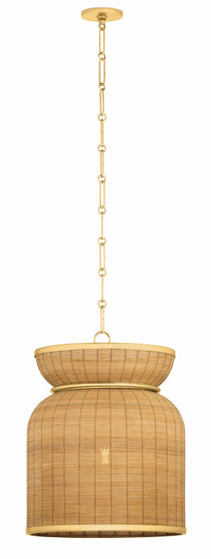 Hudson Valley - 9918-AGB - One Light Pendant - Parkchester - Aged Brass