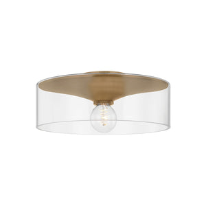 Troy Lighting - C2916-PBR - One Light Flush Mount - Killian - Patina Brass