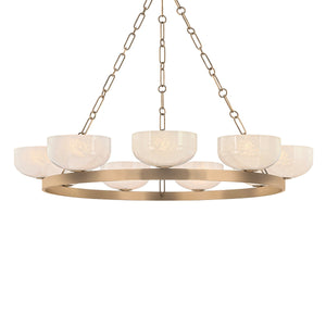 Troy Lighting - F1345-PBR - Nine Light Chandelier - Caelum - Patina Brass