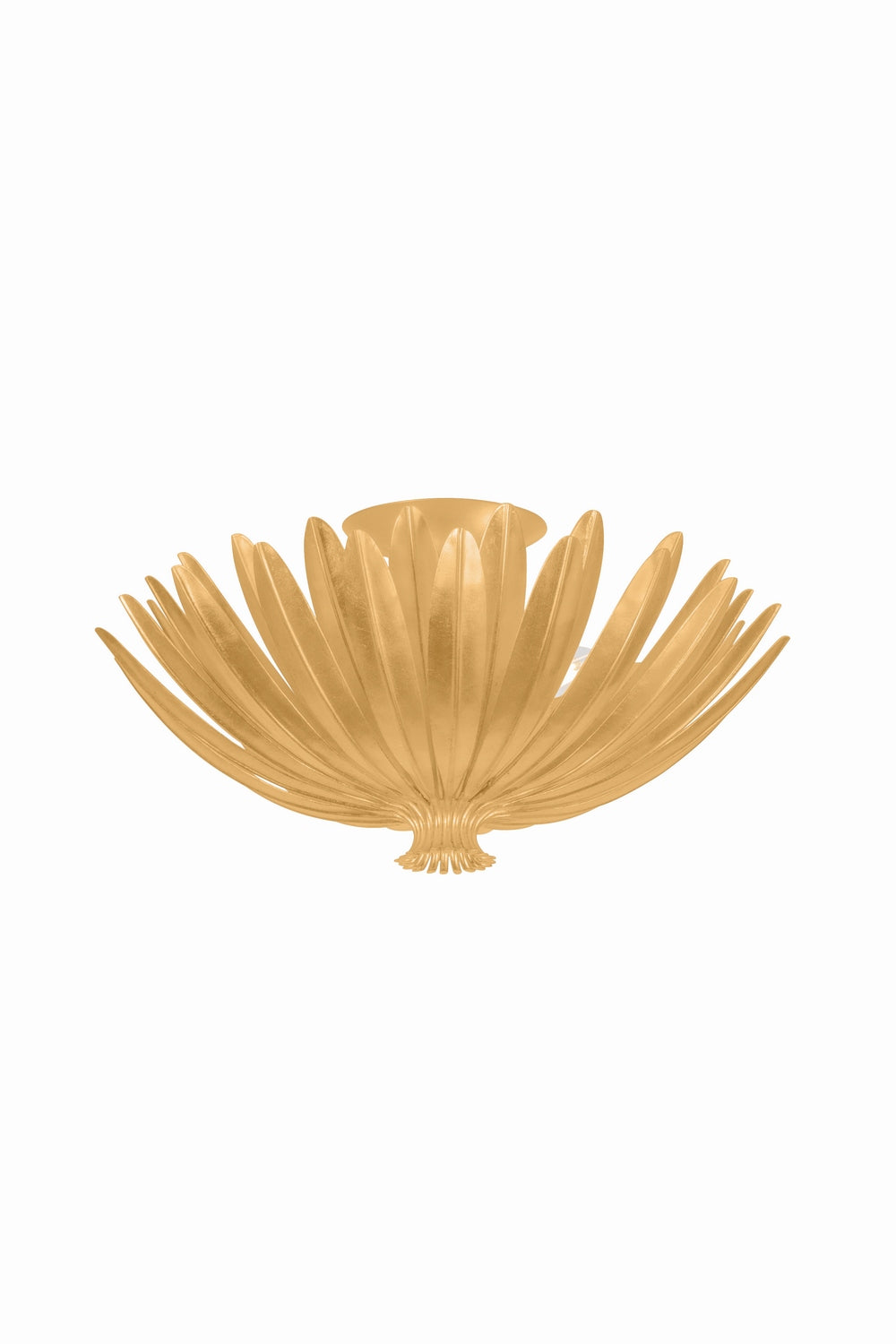 Hudson Valley - 1819-VGL - Three Light Semi Flush Mount - Whitfield - Vintage Gold Leaf