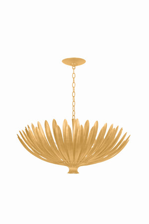 Hudson Valley - 1836-VGL - Eight Light Chandelier - Whitfield - Vintage Gold Leaf
