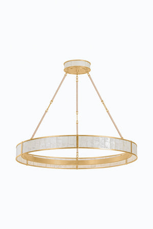 Hudson Valley - 6942-VGL - LED Chandelier - Halcott - Vintage Gold Leaf