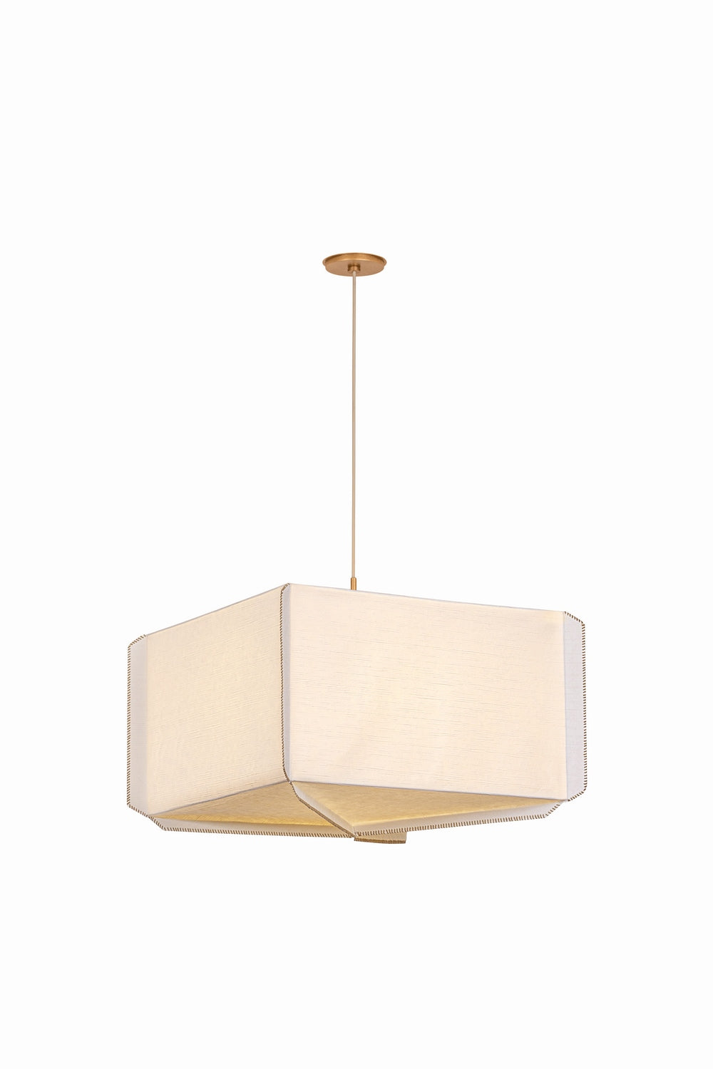 Hudson Valley - AH4433-PGL - Three Light Pendant - Louise - Patina Gold Leaf