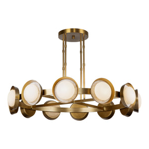 Alora - CH320050VB-UNV - LED Chandelier - Alonso - Vintage Brass