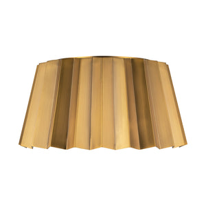 Alora - FM528514AG - Two Light Flush Mount - Plisse - Aged Gold