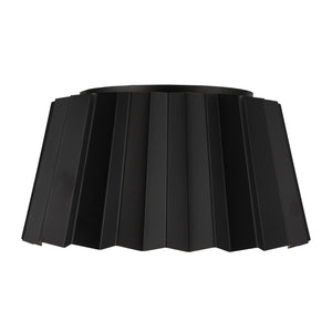 Alora - FM528514MB - Two Light Flush Mount - Plisse - Matte Black