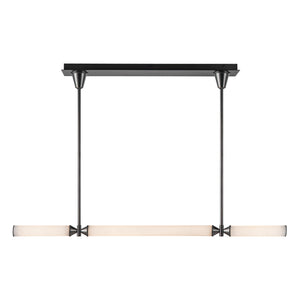 Alora - LP348148UBFR-UNV - LED Linear Pendant - Edwin - Urban Bronze/Frosted Ribbed Glass