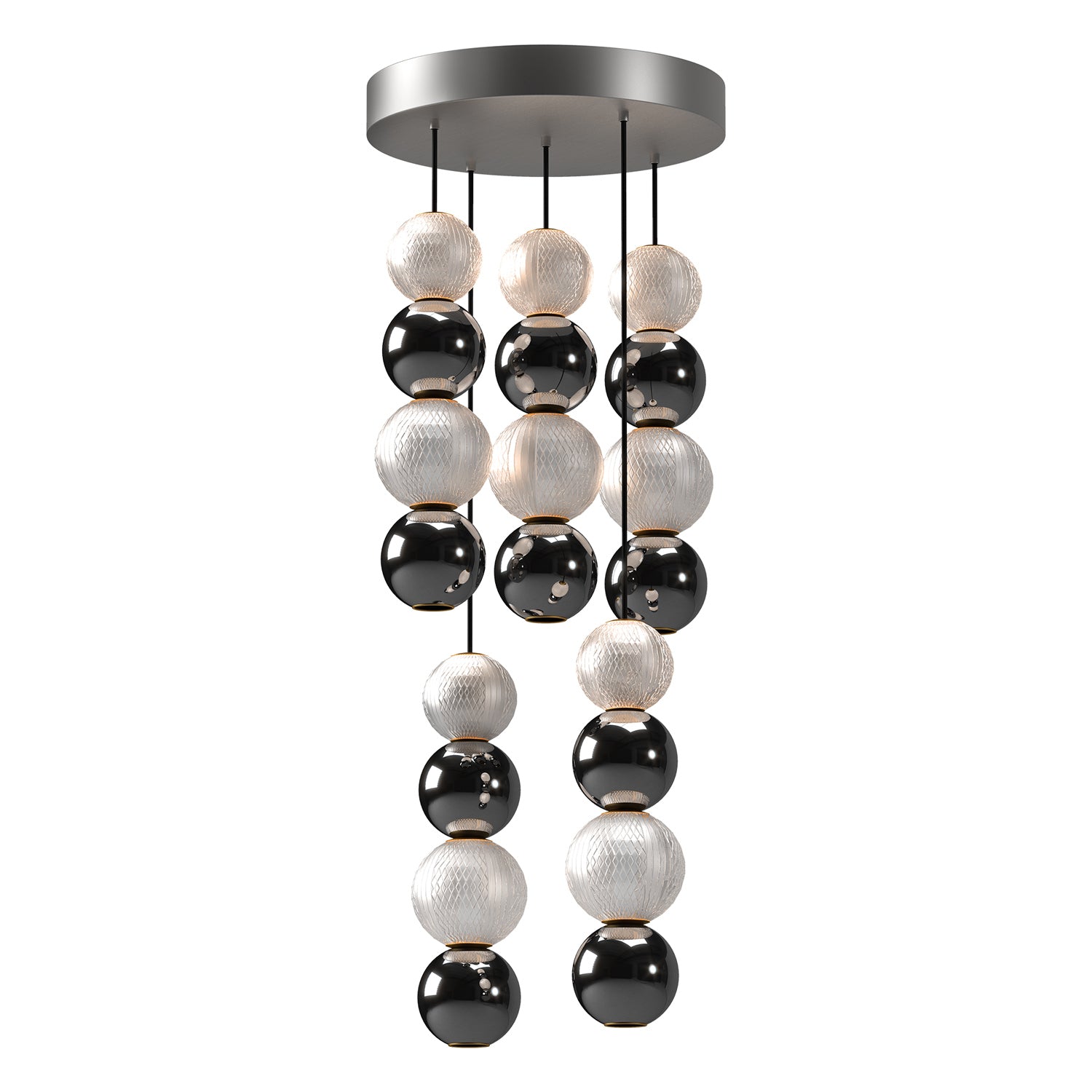 Alora - MP321805PN - LED Pendant - Onyx - Polished Nickel