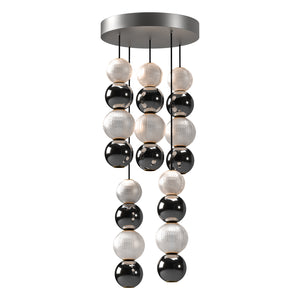 Alora - MP321805PN - LED Pendant - Onyx - Polished Nickel