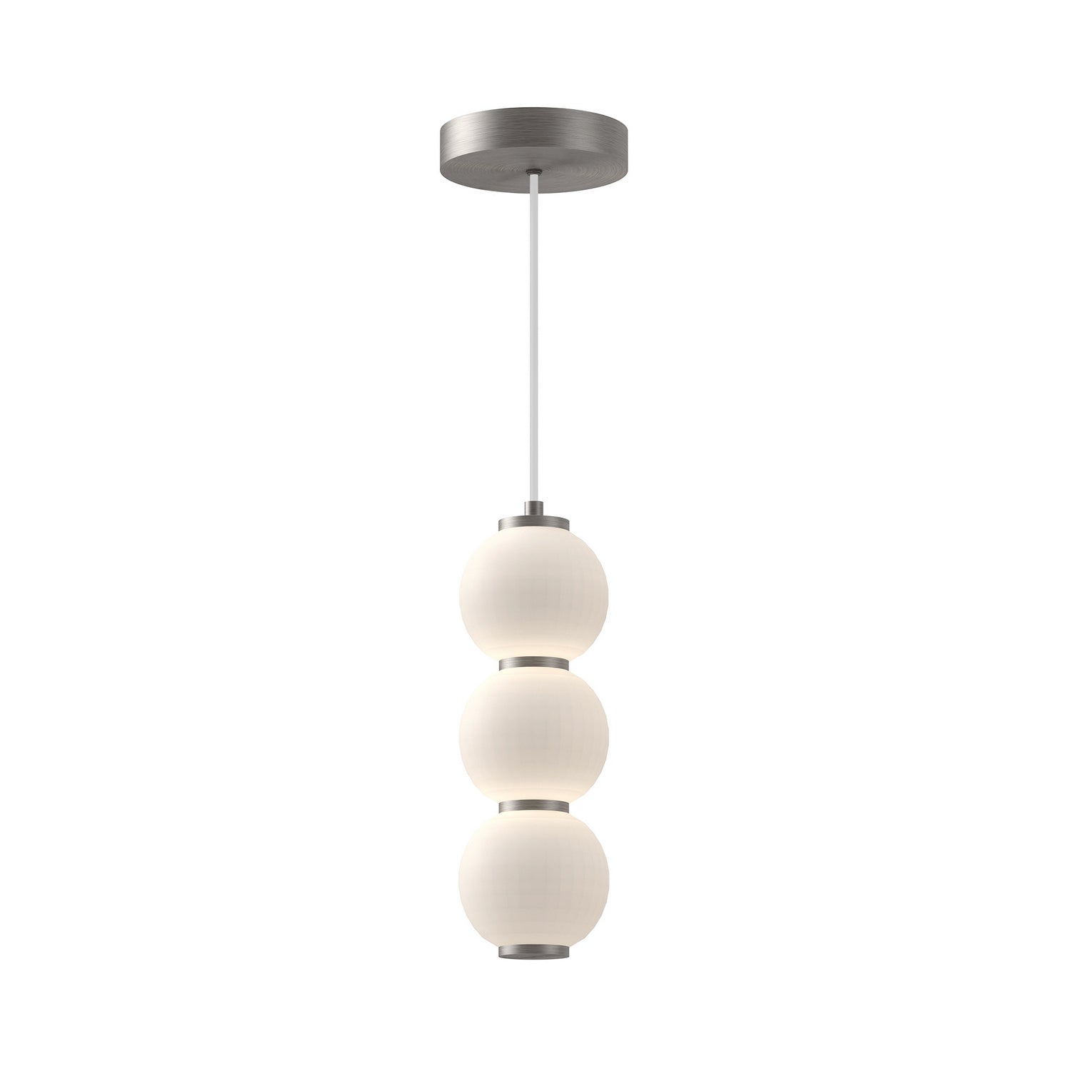 Alora - PD530313BNOP-UNV - LED Pendant - Bijou - Brushed Nickel/Opal Matte Glass