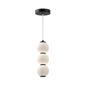Alora - PD530313MBOP-UNV - LED Pendant - Bijou - Matte Black/Opal Matte Glass