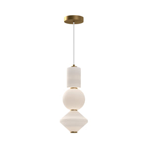 Alora - PD530341AGOP-UNV - LED Pendant - Bijou - Aged Gold/Opal Matte Glass