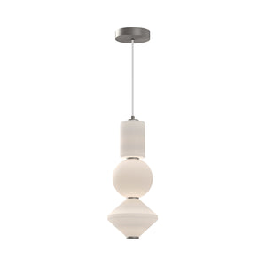 Alora - PD530341BNOP-UNV - LED Pendant - Bijou - Brushed Nickel/Opal Matte Glass