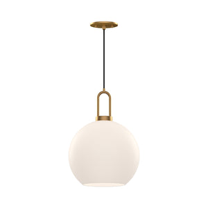 Alora - PD601710AGOP - One Light Pendant - Soji - Aged Gold/Opal Matte Glass