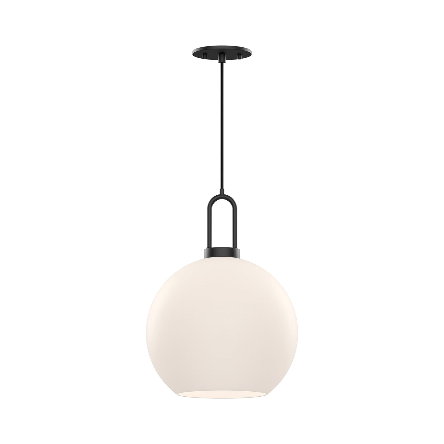 Alora - PD601710MBOP - One Light Pendant - Soji - Matte Black/Opal Matte Glass