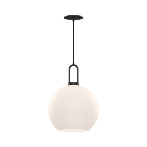 Alora - PD601710MBOP - One Light Pendant - Soji - Matte Black/Opal Matte Glass