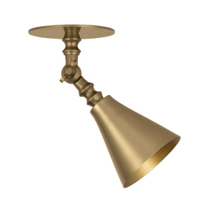 Troy Lighting - C1204-PBR - One Light Flush Mount - Necessity - Patina Brass