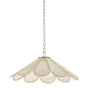 Troy Lighting - F3336-PBR - One Light Pendant - Petal - Patina Brass