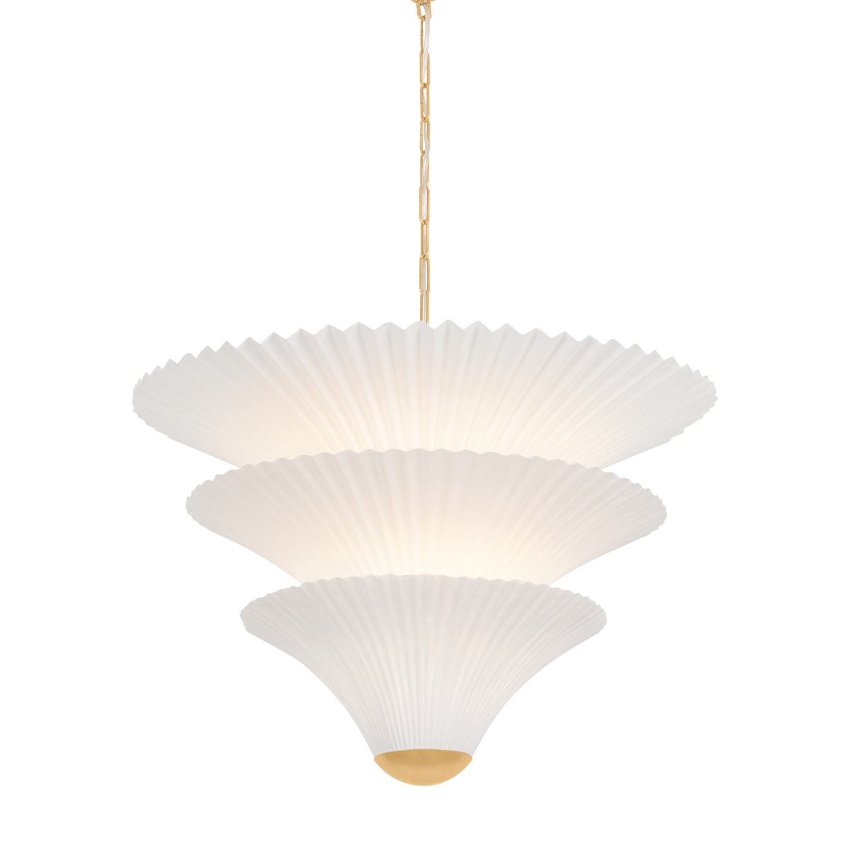 Corbett Lighting - 533-28-VGL - Two Light Chandelier - Belluno - Vintage Gold Leaf