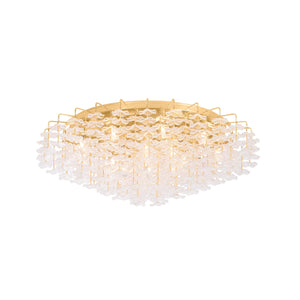 Corbett Lighting - 534-36-VGL - 17 Light Semi Flush Mount - Alsace - Vintage Gold Leaf