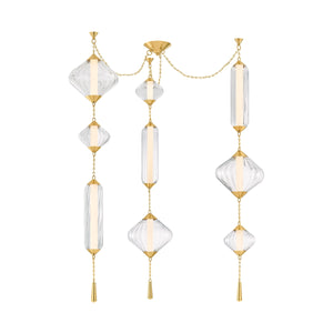 Corbett Lighting - 545-56-VPB - LED Chandelier - Fiorello - Vintage Polished Brass