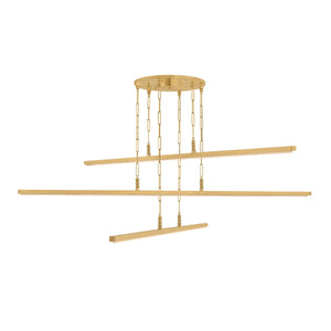 Corbett Lighting - 550-72-VB - LED Chandelier - Cortina - Vintage Brass
