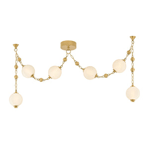 Corbett Lighting - 557-06-VB - LED Linear Pendant - Corda - Vintage Brass